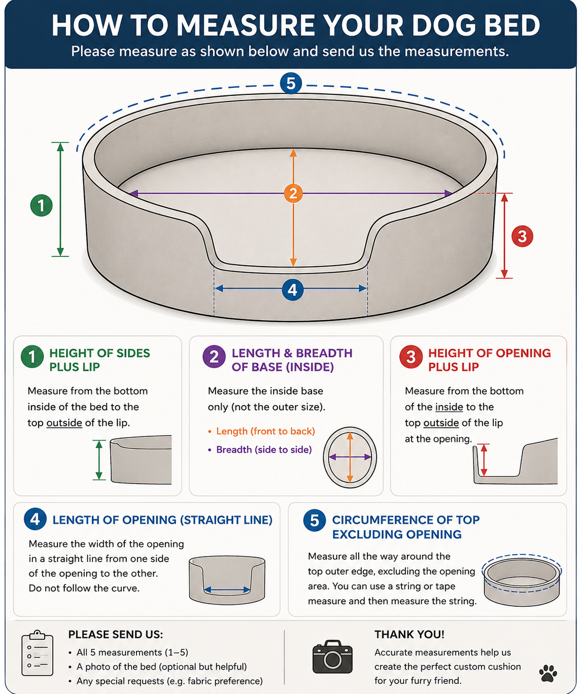 Bed Measuring Instructions